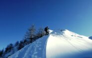 Alla fine del tratto più ripido in dorsalina