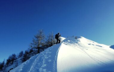 Alla fine del tratto più ripido in dorsalina