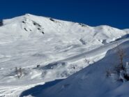 Percorso per la cresta in vista: Col Fetita è quello in basso a dx
