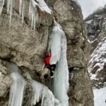 Tiro di misto adiacente al salto di ghiaccio di cui alla foto 1