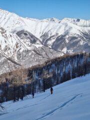 Nei bei pendii aperti superiori