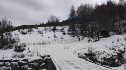 La situazione neve al ponte di Chateau