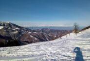 panorama su Alpi e pianura