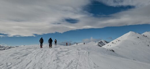 Nel tratto di dorsale dopo il colle
