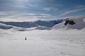 il laghetto del Bram sepolto nella neve