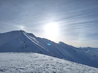 Il pendio al mattino dal Morefreddo