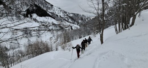 In partenza sopra Rodoretto