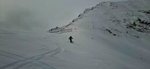 Prime curve sotto i paravalanghe