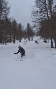 Parte bassa bella neve
