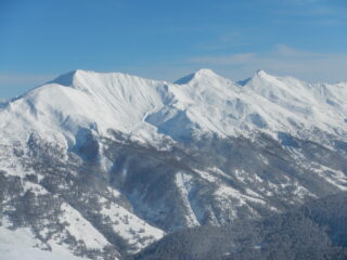 panorama verso la Valle Troncea, dal Morefreddo al Bric Ghinivert