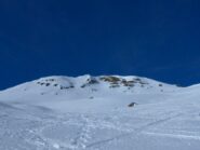 Monte Ciotto Mien e colletto d'accesso a destra