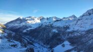 Guardando verso l'Arolla, sotto il versante della prima parte della gita