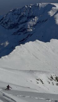 Si parte dalla vetta con l’Ostanetta che ci guarda 