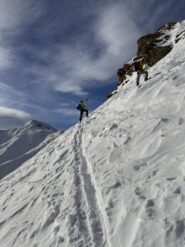 Salita su ottima neve leggermente umida
