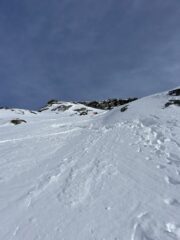 Nella parte ripida
