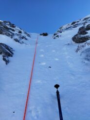 Il bel canalino sopra il salto