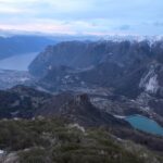 Sguardo indietro salendo sul versante Sud