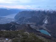 Sguardo indietro salendo sul versante Sud