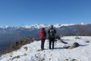 Ammirando il panorama dal monte San Vittore