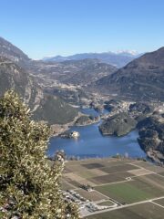 splendida vista sul lago di Toblino