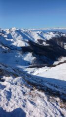 Canale di discesa verso il rifugio Manolino