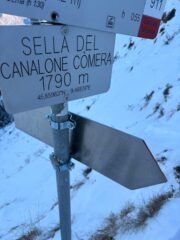 Ecco il segnavia presente sul sentiero delle creste che ho tenuto come riferimento per l'uscita!