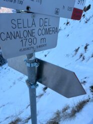 Ecco il segnavia presente sul sentiero delle creste che ho tenuto come riferimento per l'uscita!