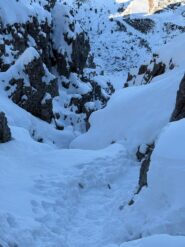 Canalone dei Camosci, spettacolo di neve!