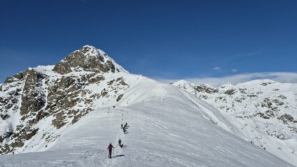 oltre il poggio Frassati verso la cima