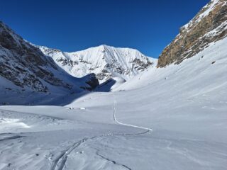 Ambiente solitario nella parte alta del vallone