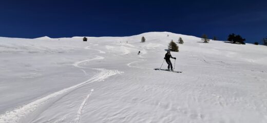 Lato sud neve in via di trasformazione in alto