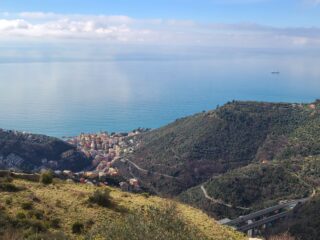 Vista su Bogliasco da sopra Sessarego
