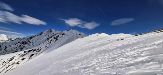 Ultimo tratto verso la cima di giornata