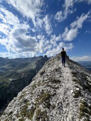 Sentiero di rientro in cresta