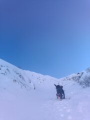 In mezzo al canale neve che non sfonda 
