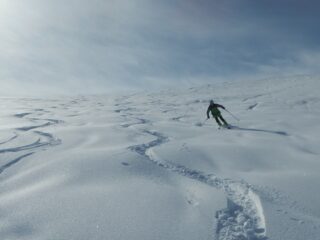 discesa su bella neve