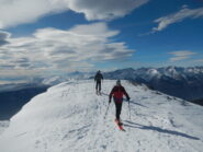 l'arrivo sulla cima