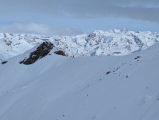 il pendio Ovest vista Rosa