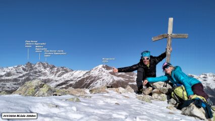 Arriviamo alla croce di vetta del M.Sole