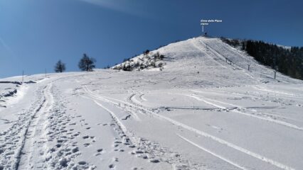 Tratto di salita verso cima della Pigna. 