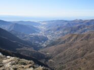 Bassa Val Bisagno salendo al monte Alpe