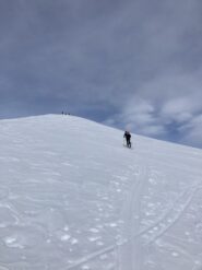 In vista della vetta dopo la pala