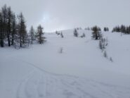 Pendio finale per la Cima Garlenda 