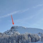 La cima vista dal parcheggio 