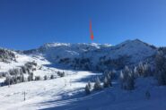 La cima vista da Super Collet