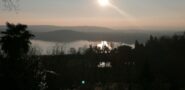 tramonto sul lago di Viverone