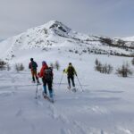 Discesa verso Colla Rossa 