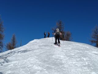ultimi metri sul Monte Festa 2130 mt.