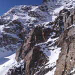 Dal colletto, vista sul Viso di Vallanta.