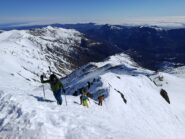 La cresta finale dalla Croce di vetta 